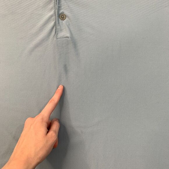 Nike Golf Shirt Mens XL Extra Large Cloud Gray Moisture Wicking Tour Performance - Picture 7 of 13